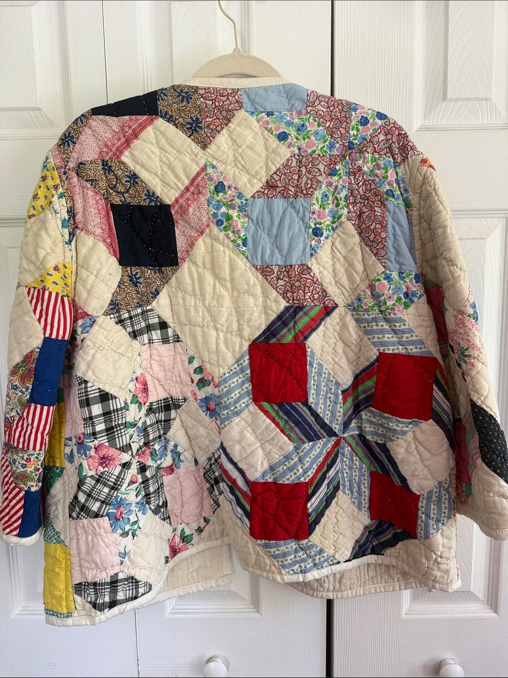 Handmade Vintage Quilted Jacket - Picture 2 of 5